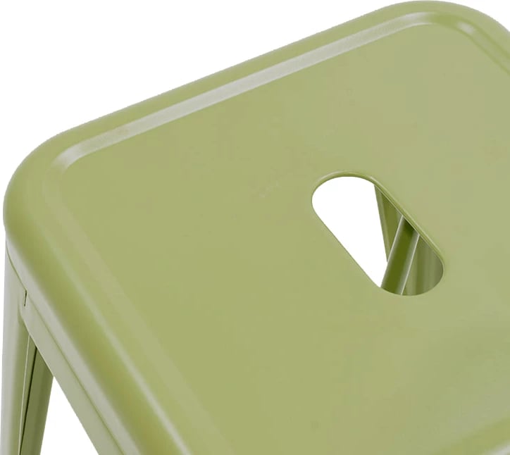 Karrige për bar Utopia, metal, ngjyrë ulliri e errët, 42x42x76cm