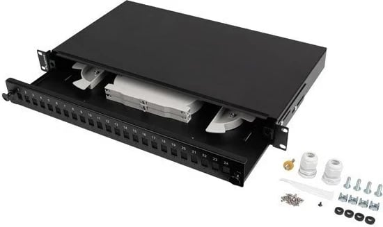 Patch panel Lanberg FOP1-24SS-LDB, 1U, i zi