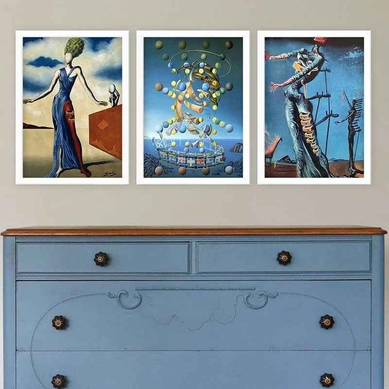 Pikturë dekorative me kornizë (3 copë), Wallity, 3BC_UN24751_3545