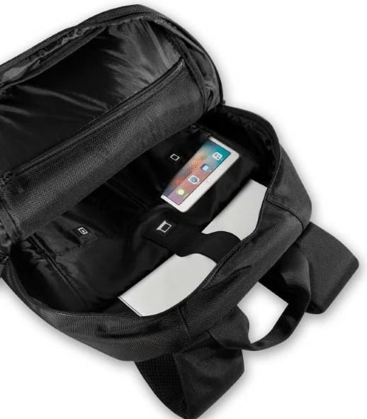Çantë shpine BMW Carbon&Leather Tricolor për laptop 16", e zezë