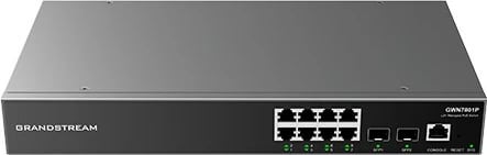 Switch Grandstream GWN 7801, 8GE 2SFP, i menaxhueshëm, i zi