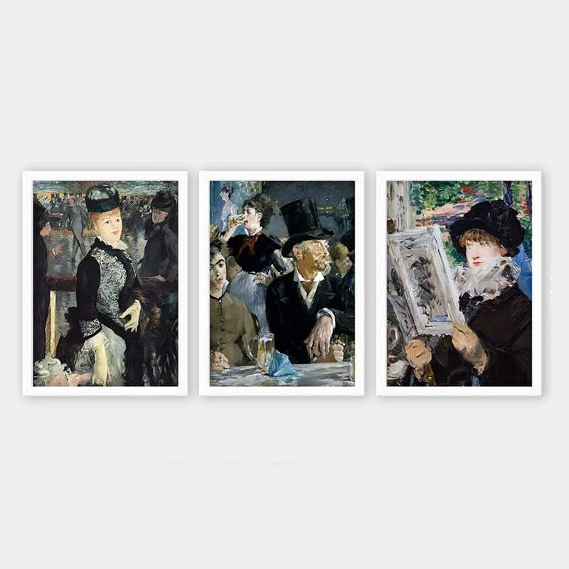 Pikturë dekorative me kornizë (3 copë), Wallity, 3BC_UN195150_3545