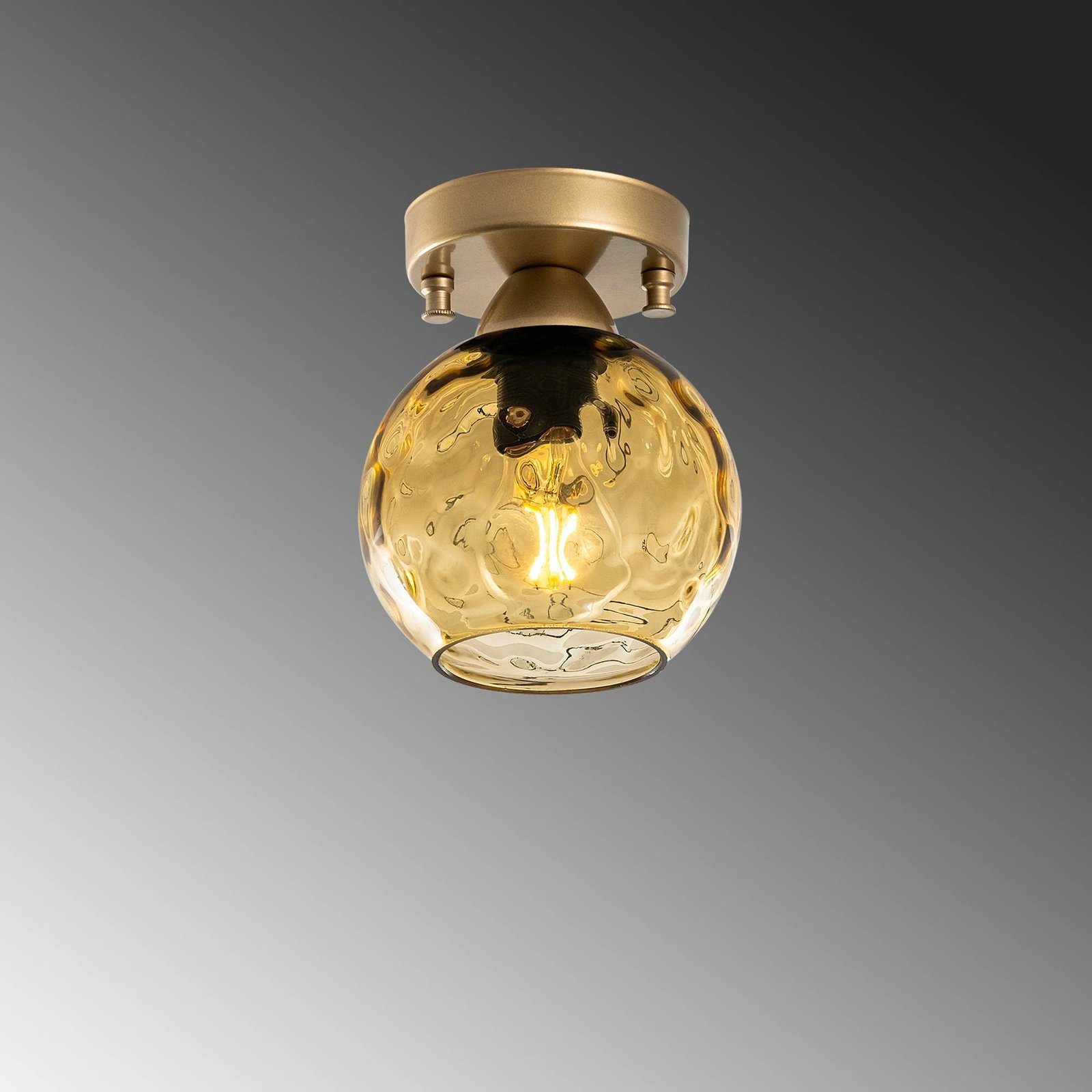 Llambë tavani Opviq Benek, e verdhë dhe e zezë, 15x15x18cm