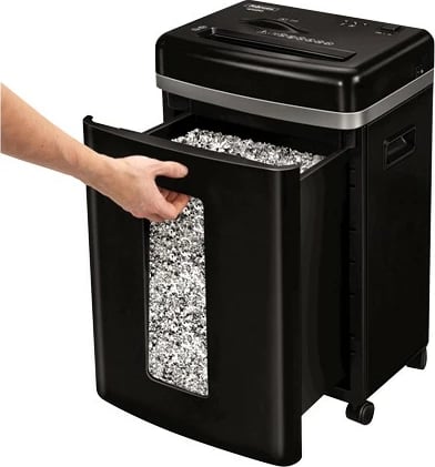 Shredder Fellowes Powershred 450M, micro-cut, 22L, 9 fletë, e zezë Shredder Fellowes Powershred 450M, micro-cut, 22L, 9 fletë, e zezë