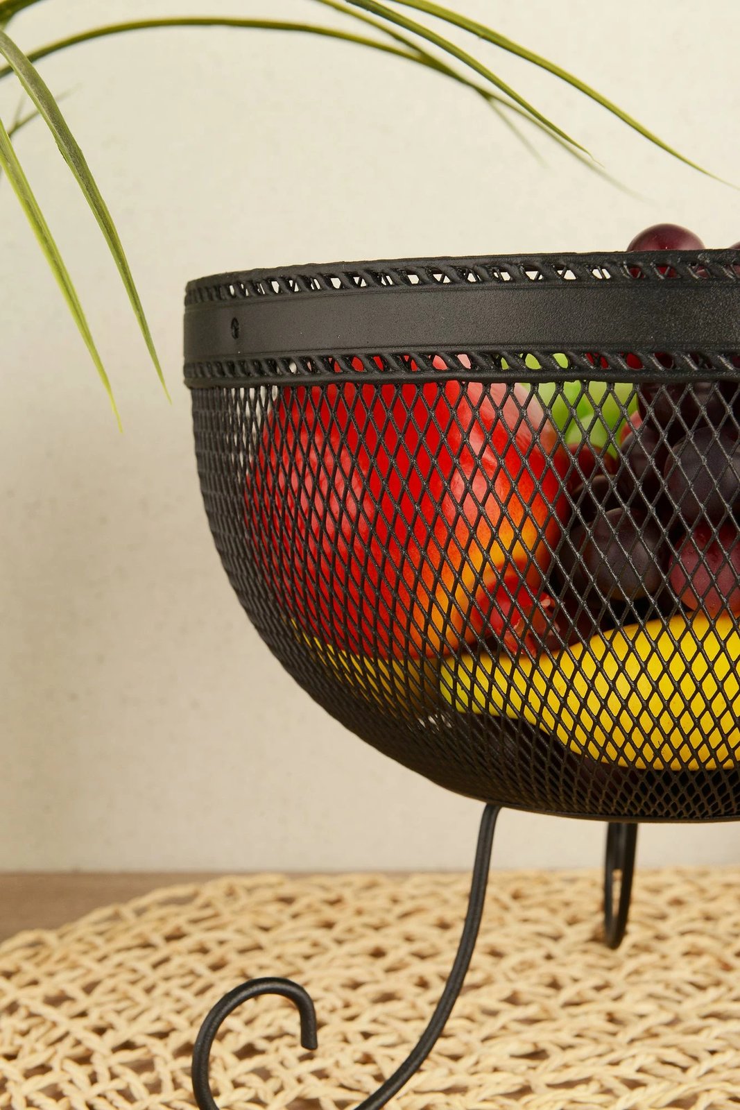 Shportë frutash Hermia, Aleyna SM23, e zezë, metal