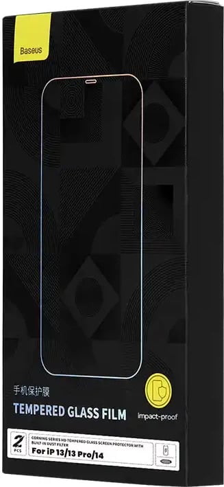 Xham i fortë Baseus Corning për iPhone 13/13 Pro/14 me filtër pluhuri