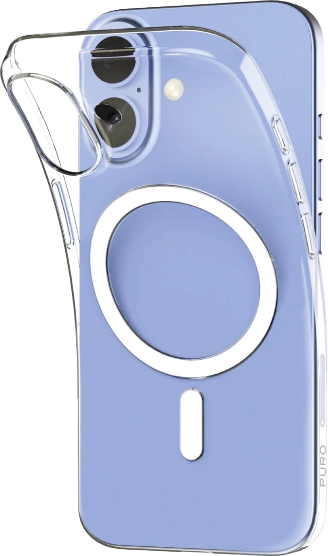 Mbështjellës Puro 0.3 MAG Ultra-Slim TPU për iPhone 17, MagSafe, Transparent