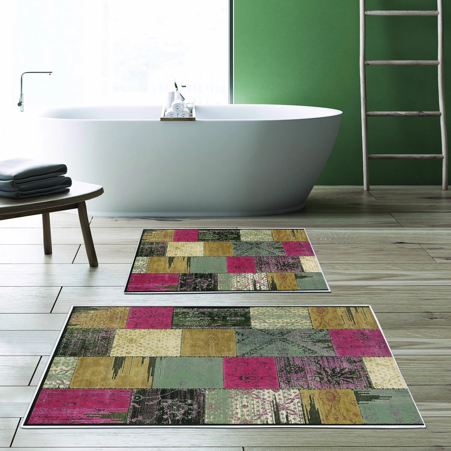 Set tapetash për banjo, shumëngjyrëshe, Mijölnir, 2 copë, Kt475