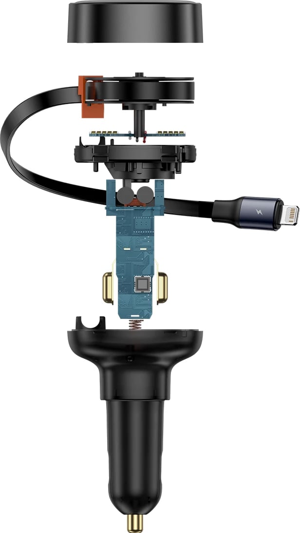 Karikues veture Baseus Enjoyment Pro, C00057803111-00, 60W, USB-C (femër) / Lightning (mashkull), zi