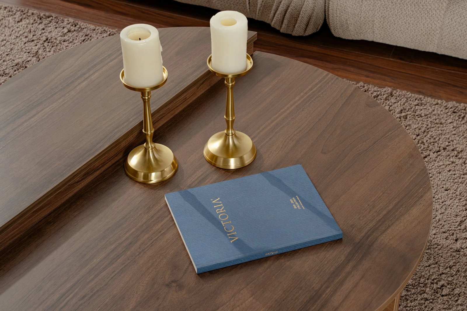 Set tavolinash kafeje Nordure, Orion, ngjyrë arre