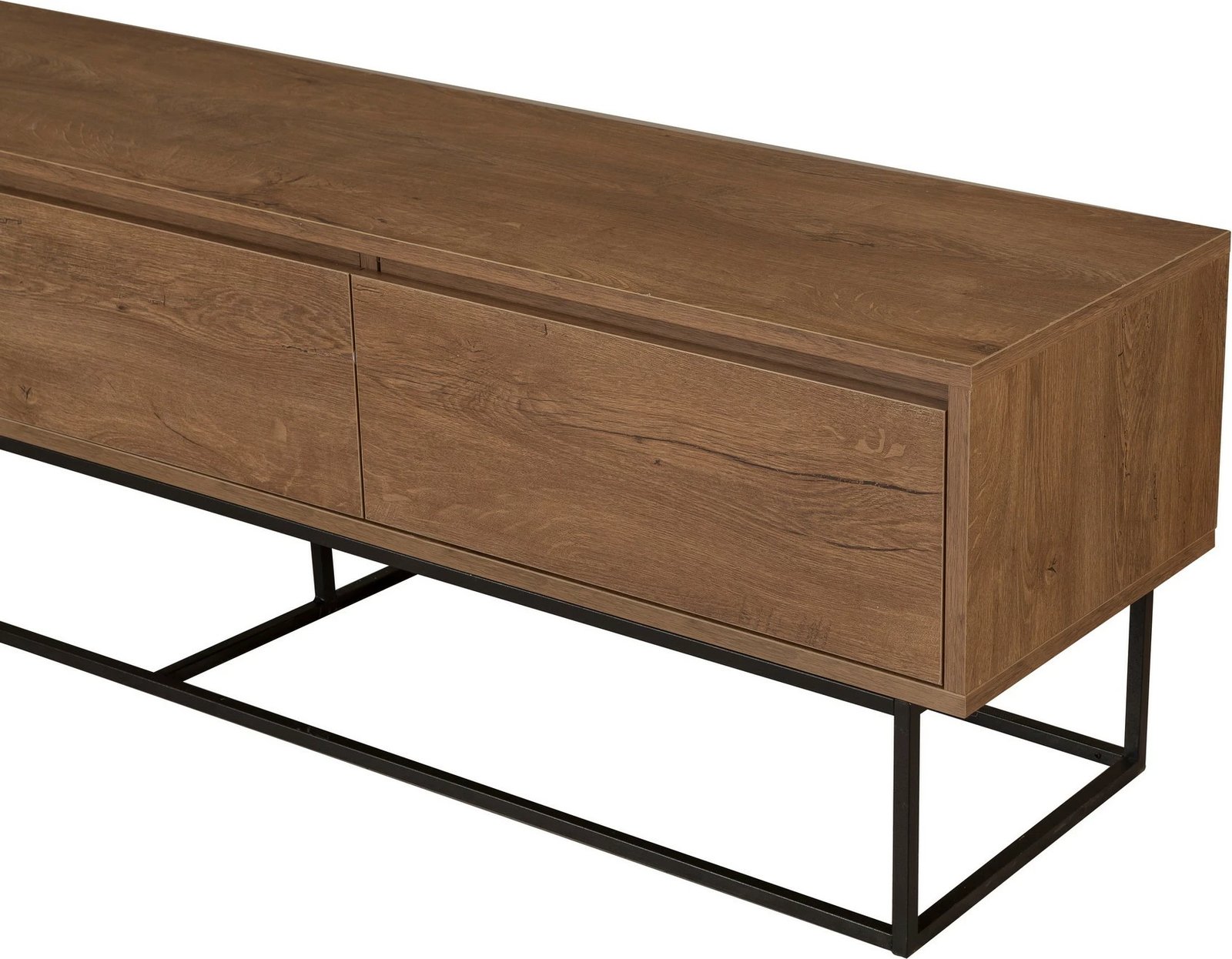 Komodë për TV Skye Decor, Milo 180, ngjyrë arre dhe e zezë