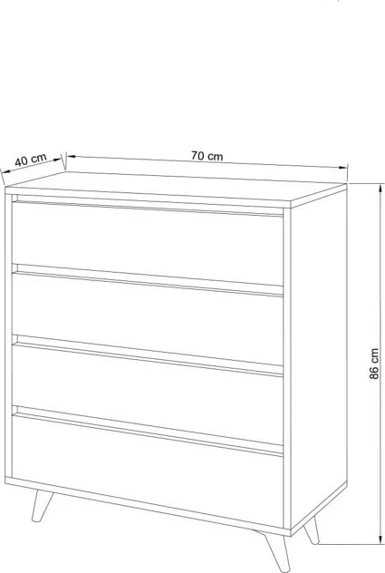 Komodë Hanah Home, Suvera, travertin