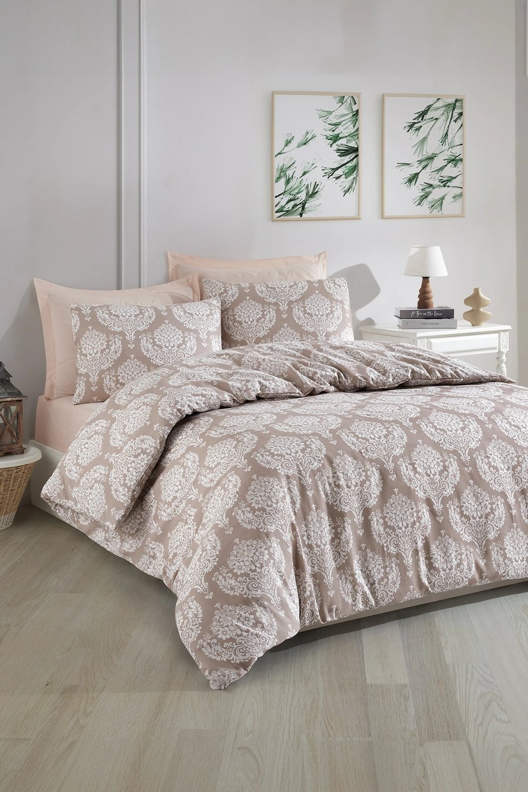 Set mbulesë për dyshek dopio, ngjyrë kafe, L'Essentiel Linge de Maison, Post