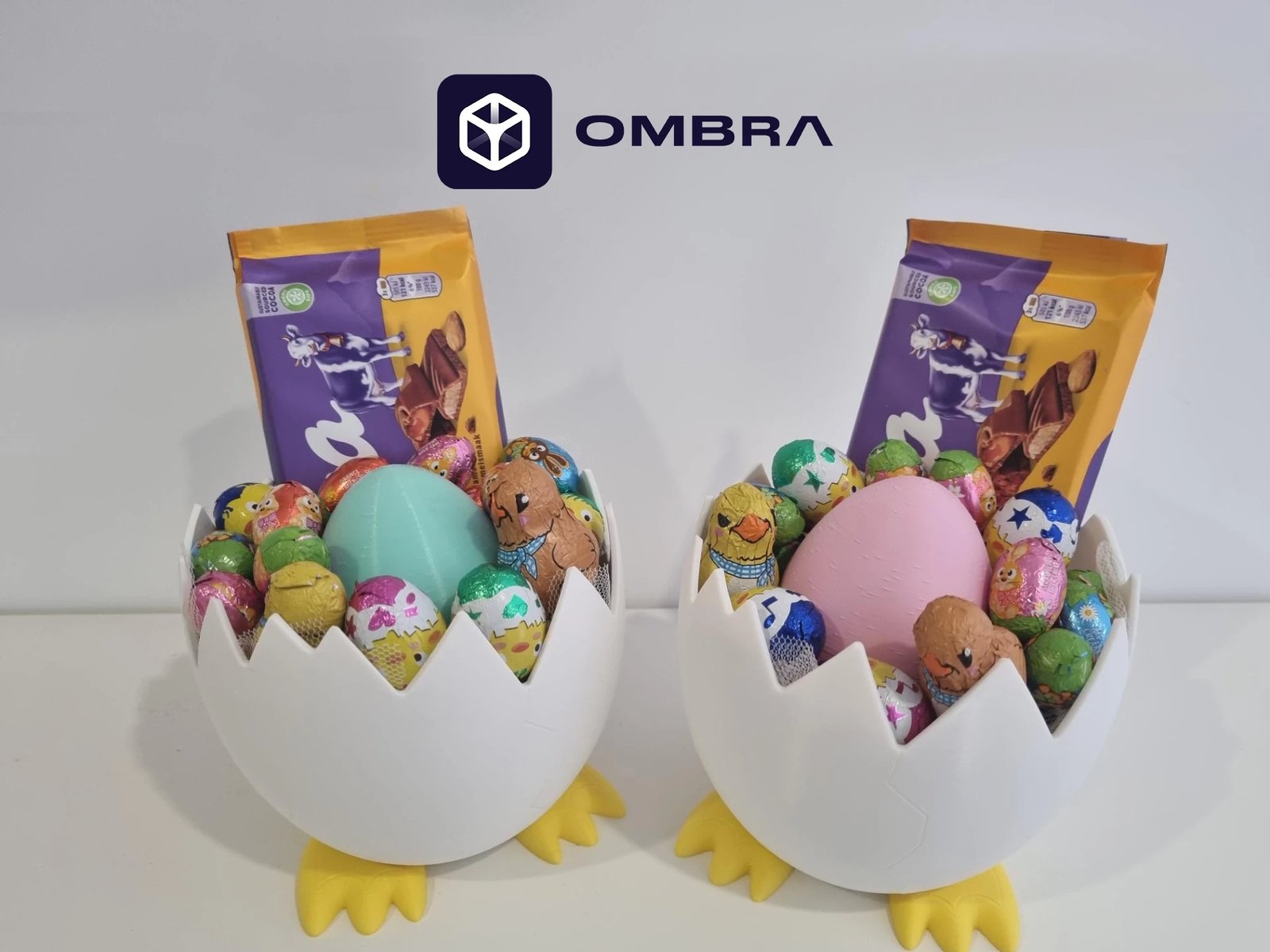 Egg Shell (Mbajtëse Pjatë Dekorative) e bardhë