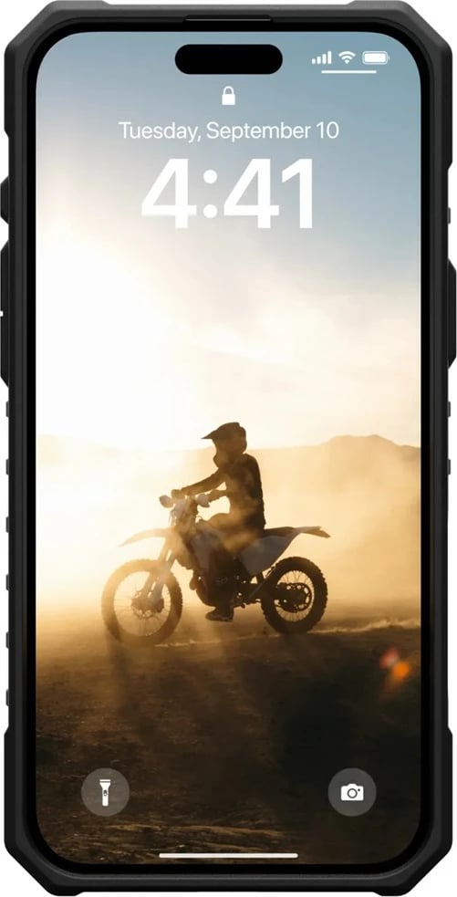 Mbështjellës [U] by UAG Pathfinder Clear për celular, për Apple, TPU, zi/argjendtë, 6.7"