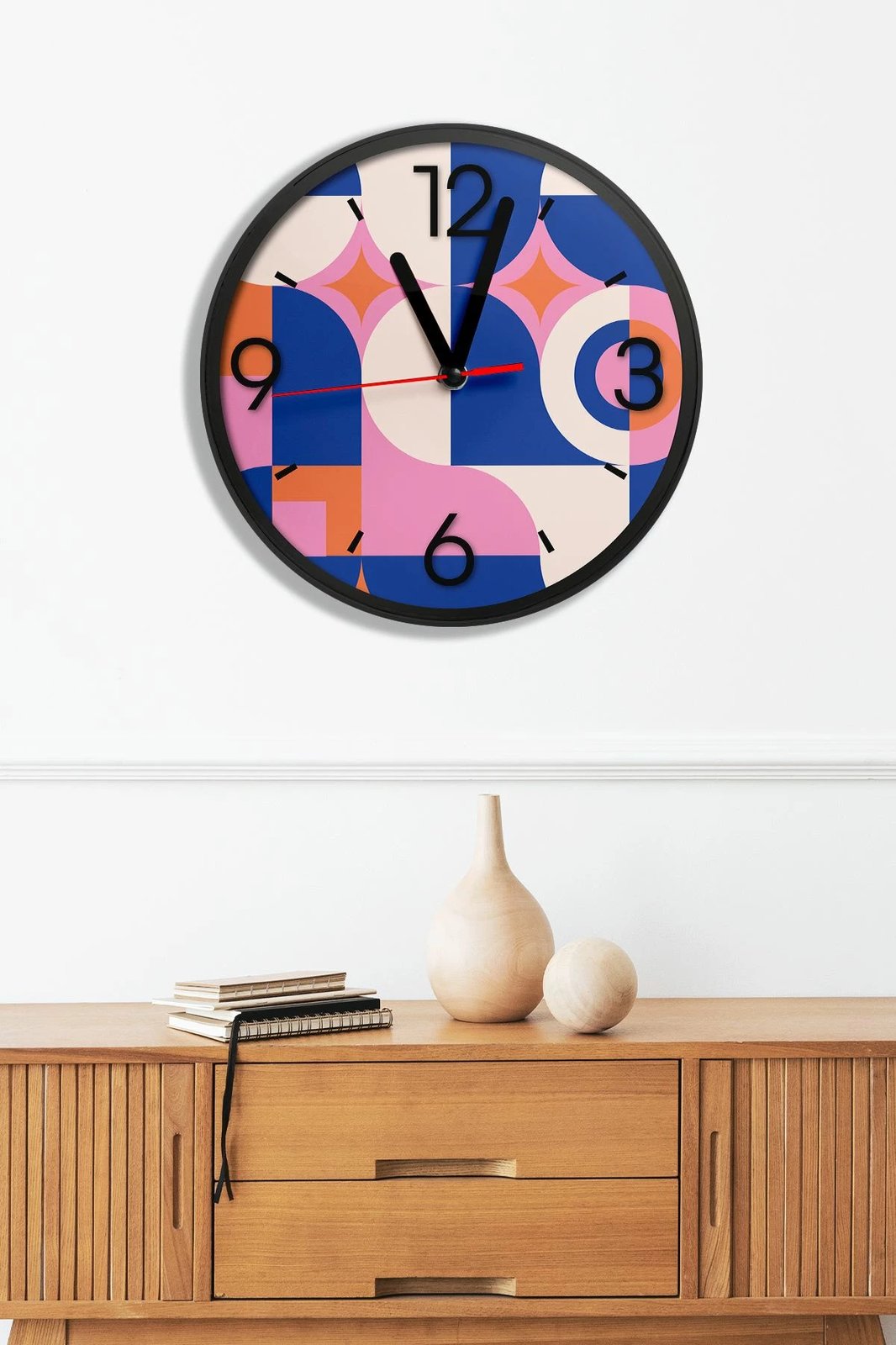 Orë muri dekorative MDF, shumëngjyrëshe, Artavessa3Dclock21