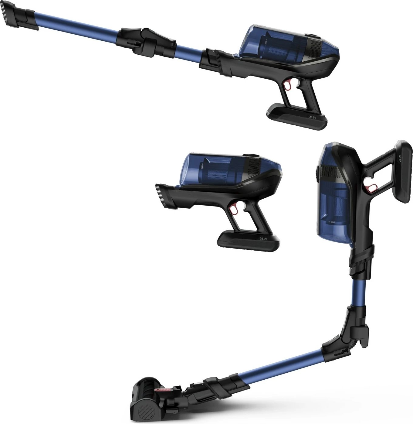 Fshesë me korrent pa kabllo Rowenta X-Force Flex 12.60 Aqua RH98C0WO, blu/zezë Fshesë me korrent pa kabllo Rowenta X-Force Flex 12.60 Aqua RH98C0WO, blu/zezë