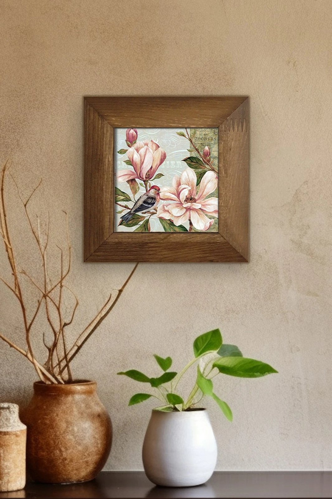 Pikturë dekorative me kornizë, Wallity Artvessakaro17, shumëngjyrëshe, 15.5x15.5cm