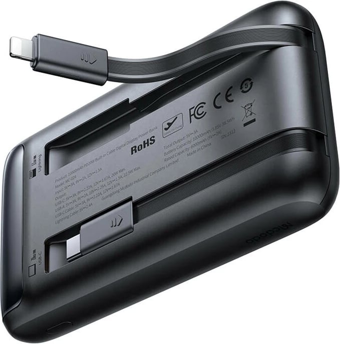 Powerbank Mcdodo MC-0241, 10000mAh, 22.5W, e zezë