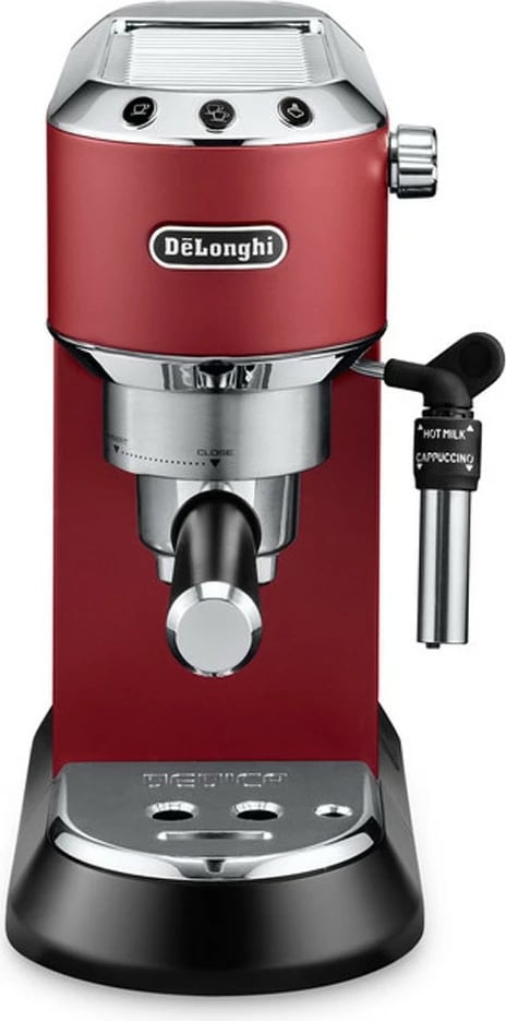 Aparat kafeje DeLonghi Dedica EC685.R, gjysmë automatik, ngjyrë e kuqe
