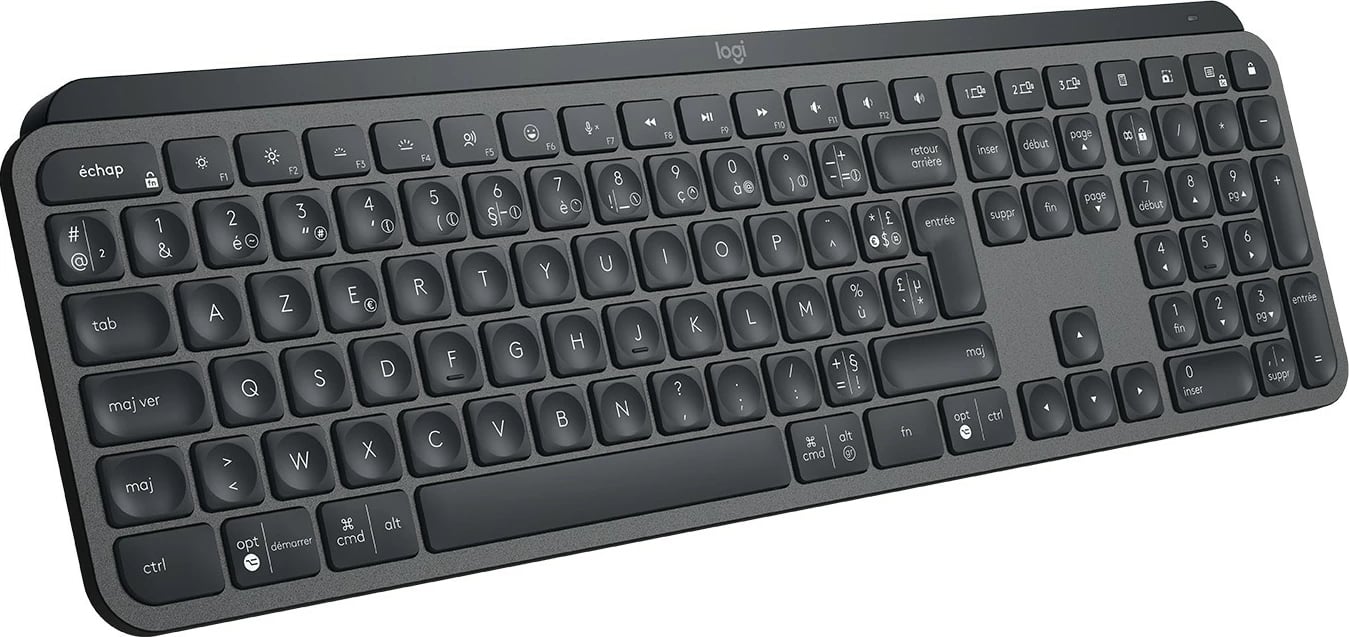 Tastierë wireless Logitech MX Keys for Business, AZERTY, Bluetooth, grafit