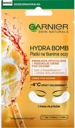 Maskë për sy Garnier Moisture+ Fresh Look Eye Tissue Patch për femra 6g