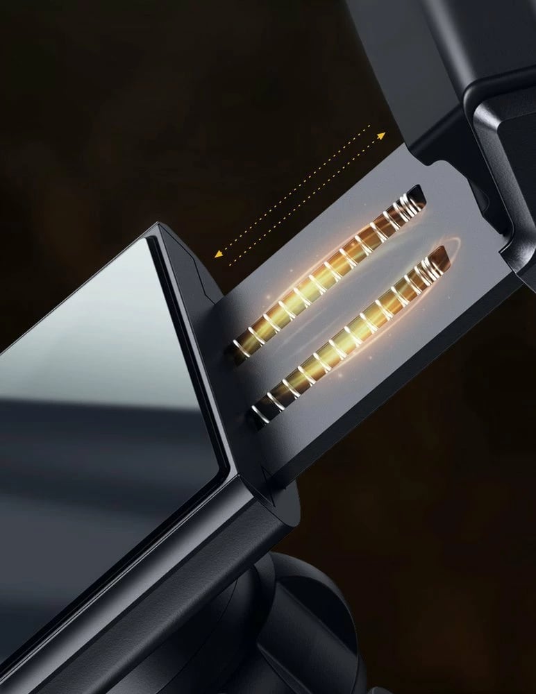 Mbajtës telefoni për makinë Baseus WXHZ-01 me karikues wireless 15W, i zi