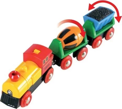 Lodër tren BRIO Ravensburger 33319, me bateri, shumëngjyrësh