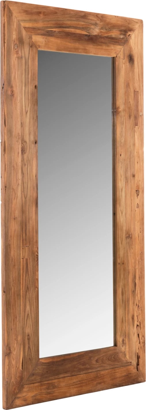 Pasqyrë muri YORKSHIRE FH4268 kornizë druri TEAK i ricikluar 80x130cm