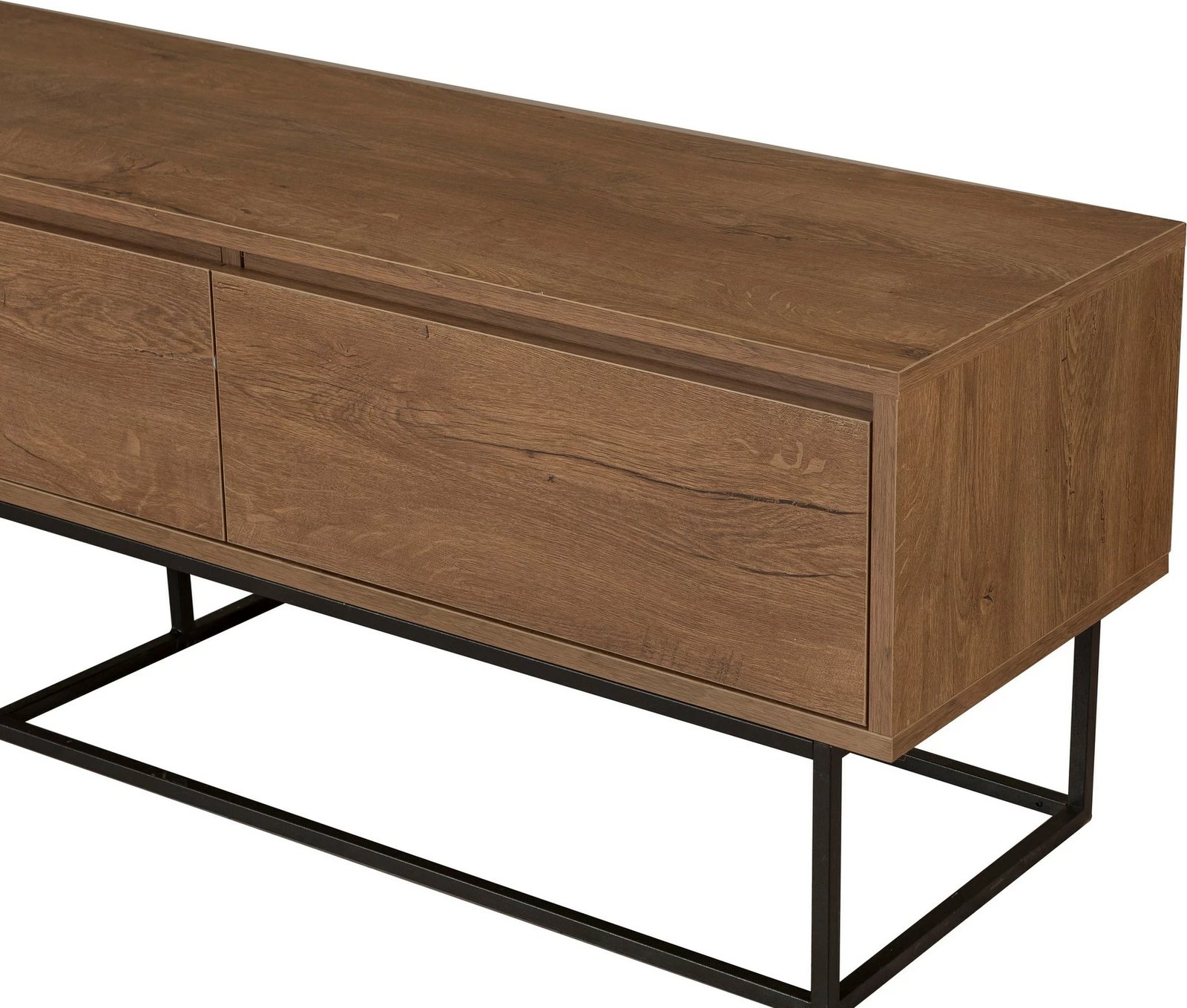 Set mobiljesh për dhomë dite, Laxus Takım 20, ngjyrë arre dhe e zezë