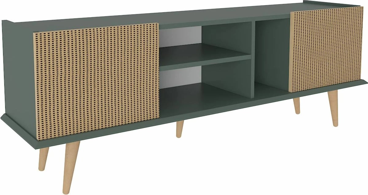 Komodë TV Skye Decor, Ekvador, ngjyrë kafe e çelët dhe e gjelbër