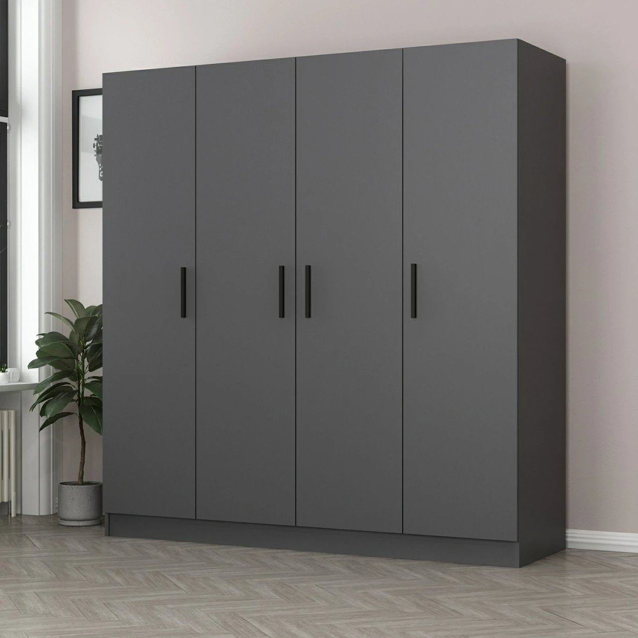 Dollap Skye Decor, ngjyrë antracit, 4974