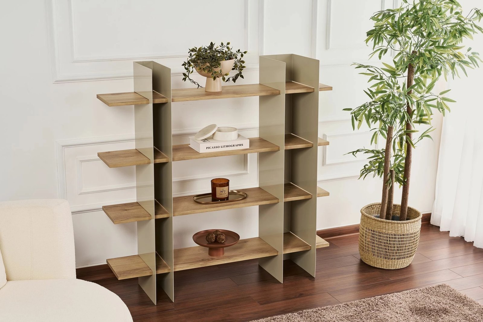 Raft librash Skye Decor, taupe, SHB-017-B