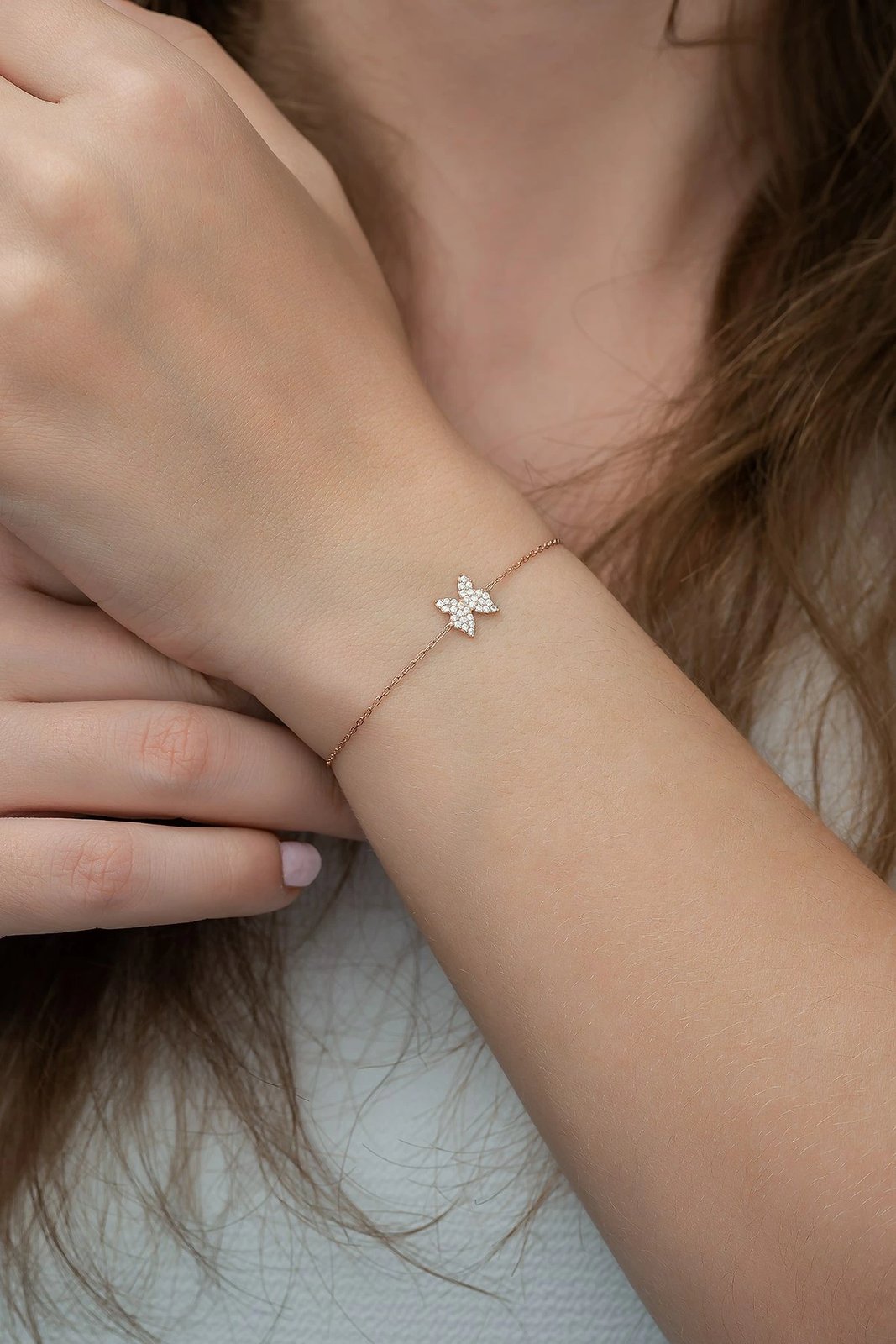 Byzylyk argjendi Jumeon, rozë gold, TRDYL762