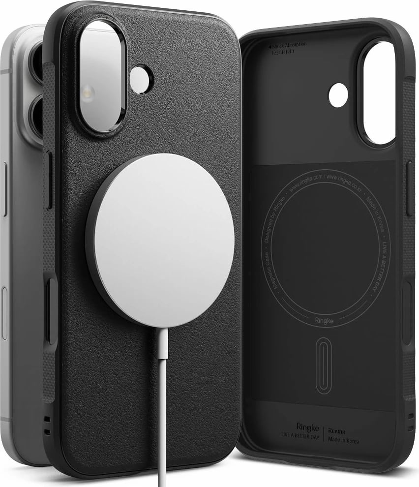 Mbështjellës Ringke Onyx MagSafe për iPhone 16, i zi