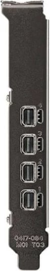 Kartelë grafike PNY Quadro T1000, 8GB DDR6, PCI-E, 4x Mini DisplayPort, e zezë