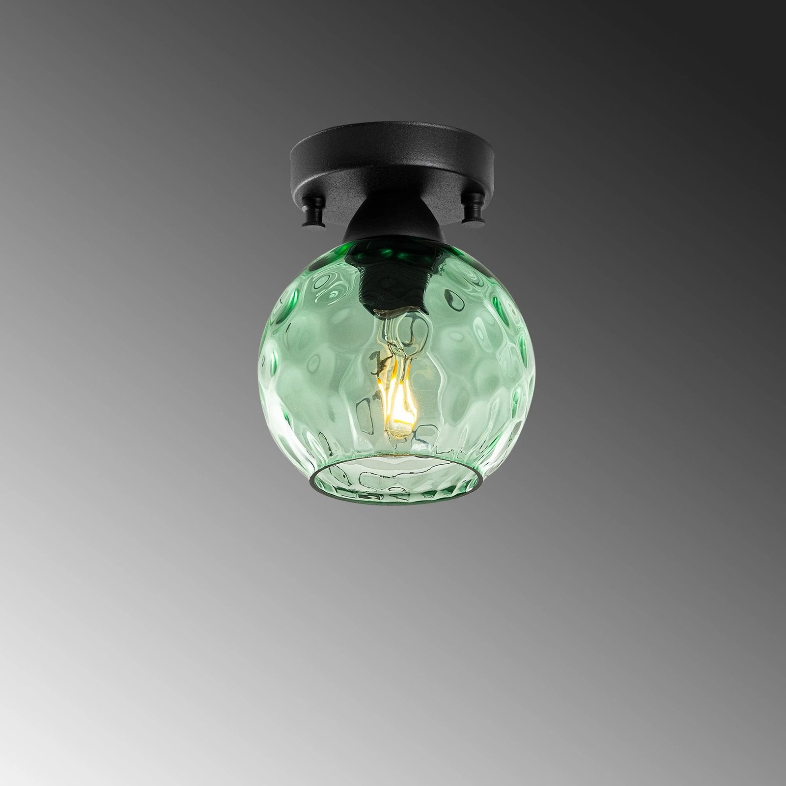 Llambë tavani Opviq Benek, ngjyrë mente dhe e zezë, 15x15x18cm