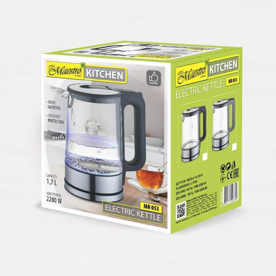 Vluese uji Maestro MR-053, 1.7 L, 2200 W, hiri