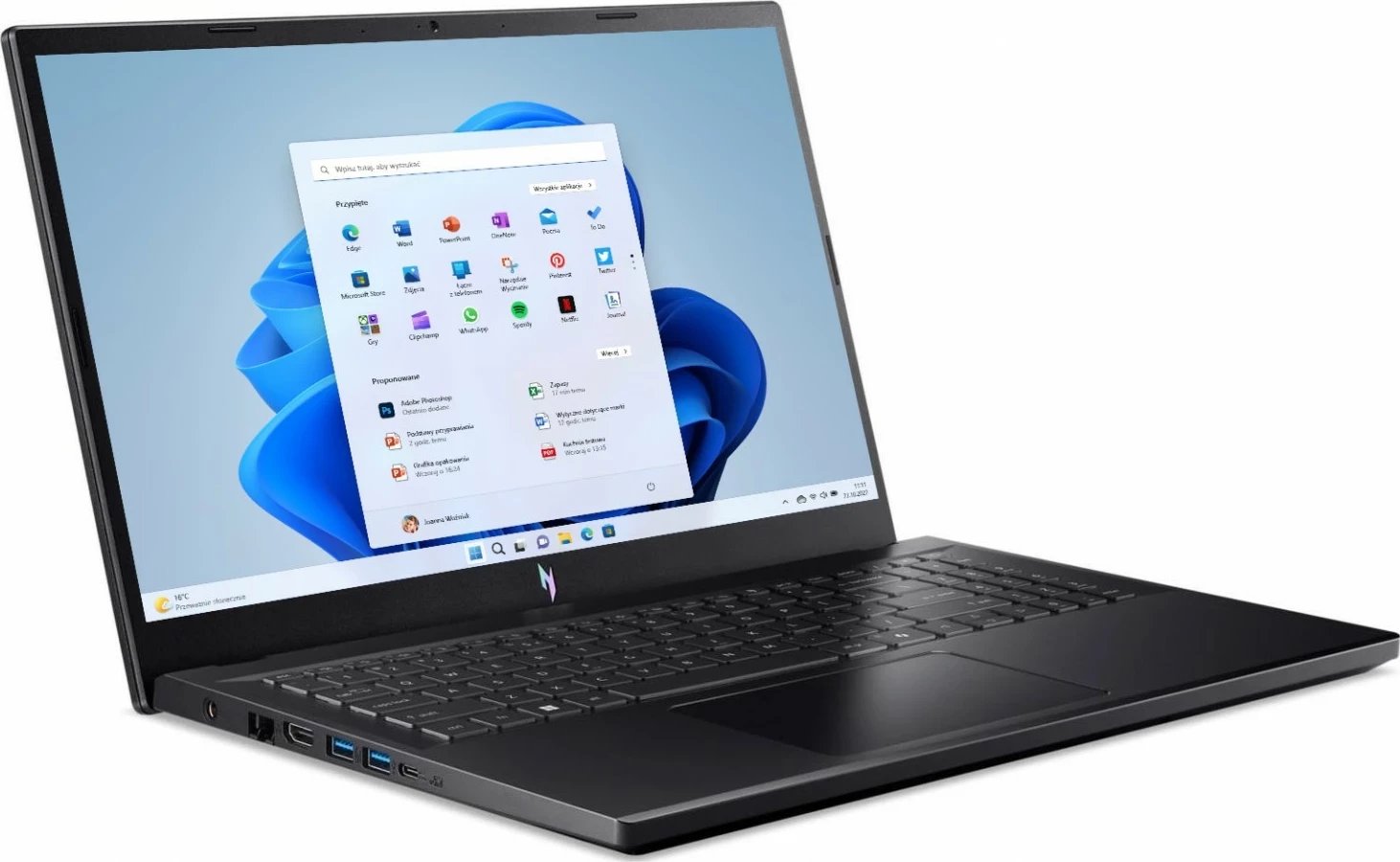 Laptop Acer Nitro V 15 ANV15-41, Ryzen 7, 32GB RAM, 1TB+1TB, RTX 4060, e zezë