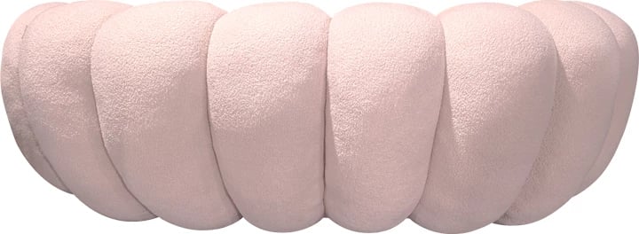Divan Embrace, stof boucle, ngjyrë rozë, 180x105x65cm