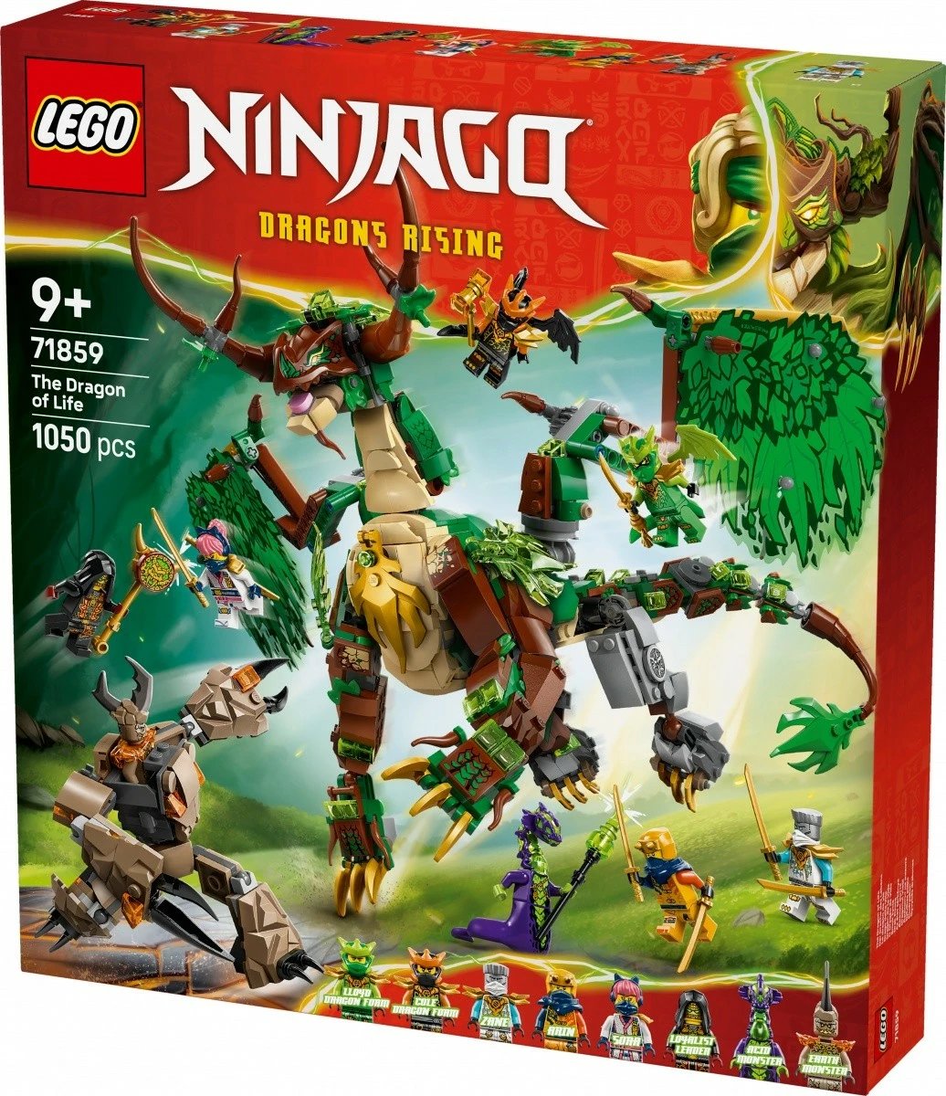 Set ndërtimi, LEGO NINJAGO 71859 Dragon of Life, 1050 pjesë, 9+