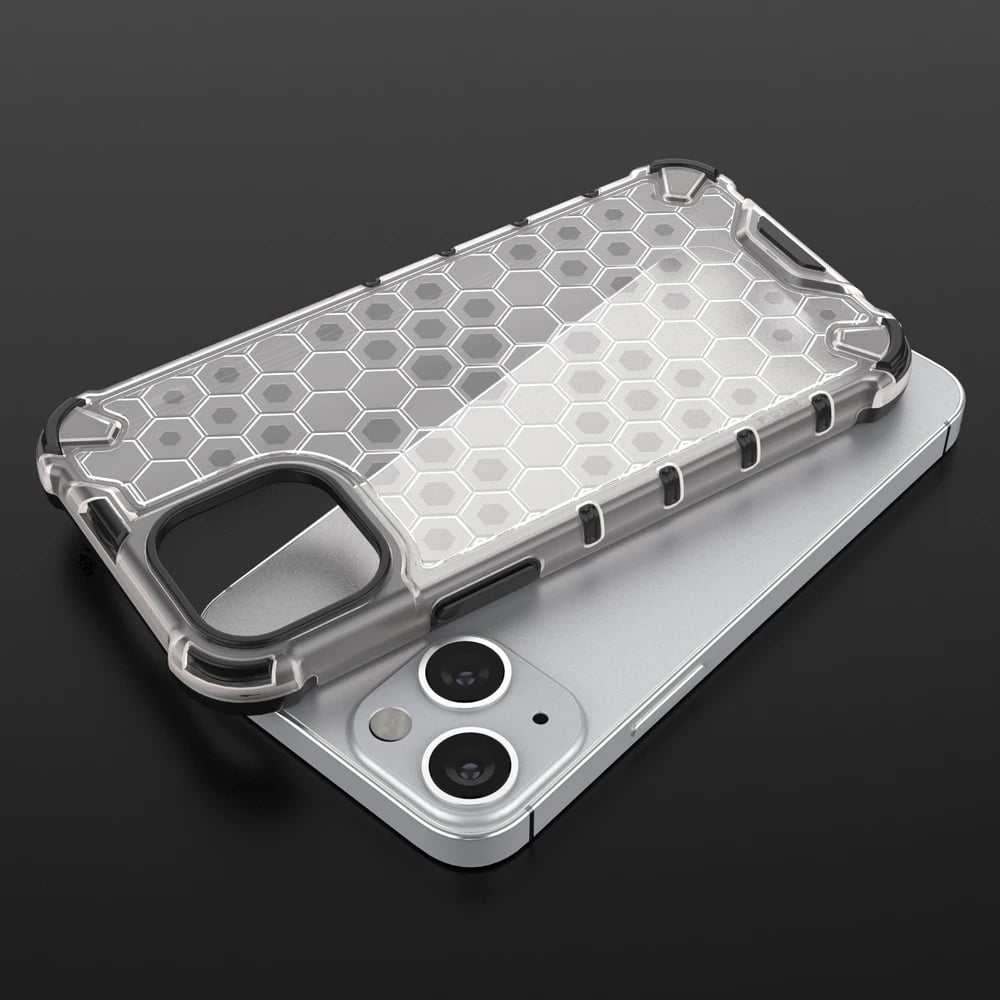 Mbështjellës Hurtel Honeycomb për iPhone 13 mini, i kuq