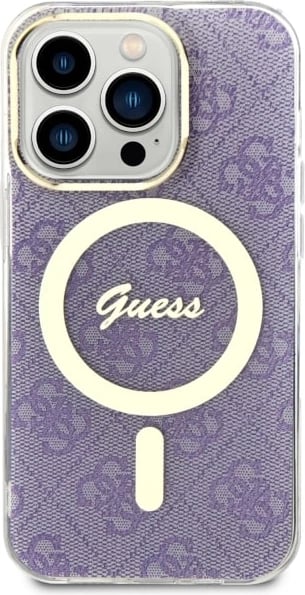 Mbështjellës Guess 4G MagSafe për iPhone 14 Pro 6.1", vjollcë Mbështjellës Guess 4G MagSafe për iPhone 14 Pro 6.1", vjollcë