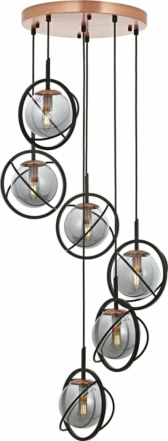 Llambë varëse Opviq, Av-1850-6T-Bsy, e zezë dhe bronzi