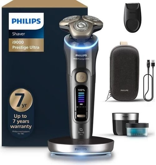 Makinë rroje Philips i9000 Prestige Ultra XP9402/31, Wet & Dry, Gri