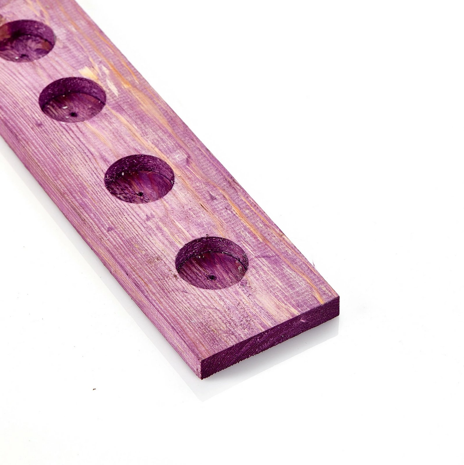 Mbajtës qirinjsh i drurit, ngjyrë vjollcë, Aberto Design, Tealight Mo