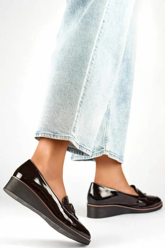 Këpucë platforme për femra Yakimasport 24-58266B, të zeza