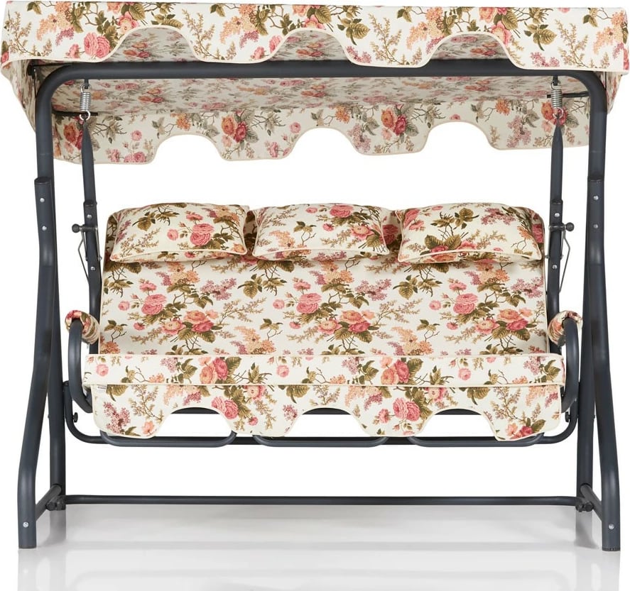 Karrige lëkundëse treshe për kopsht, Skye Decor, Salvia 5, shumëngjyrëshe