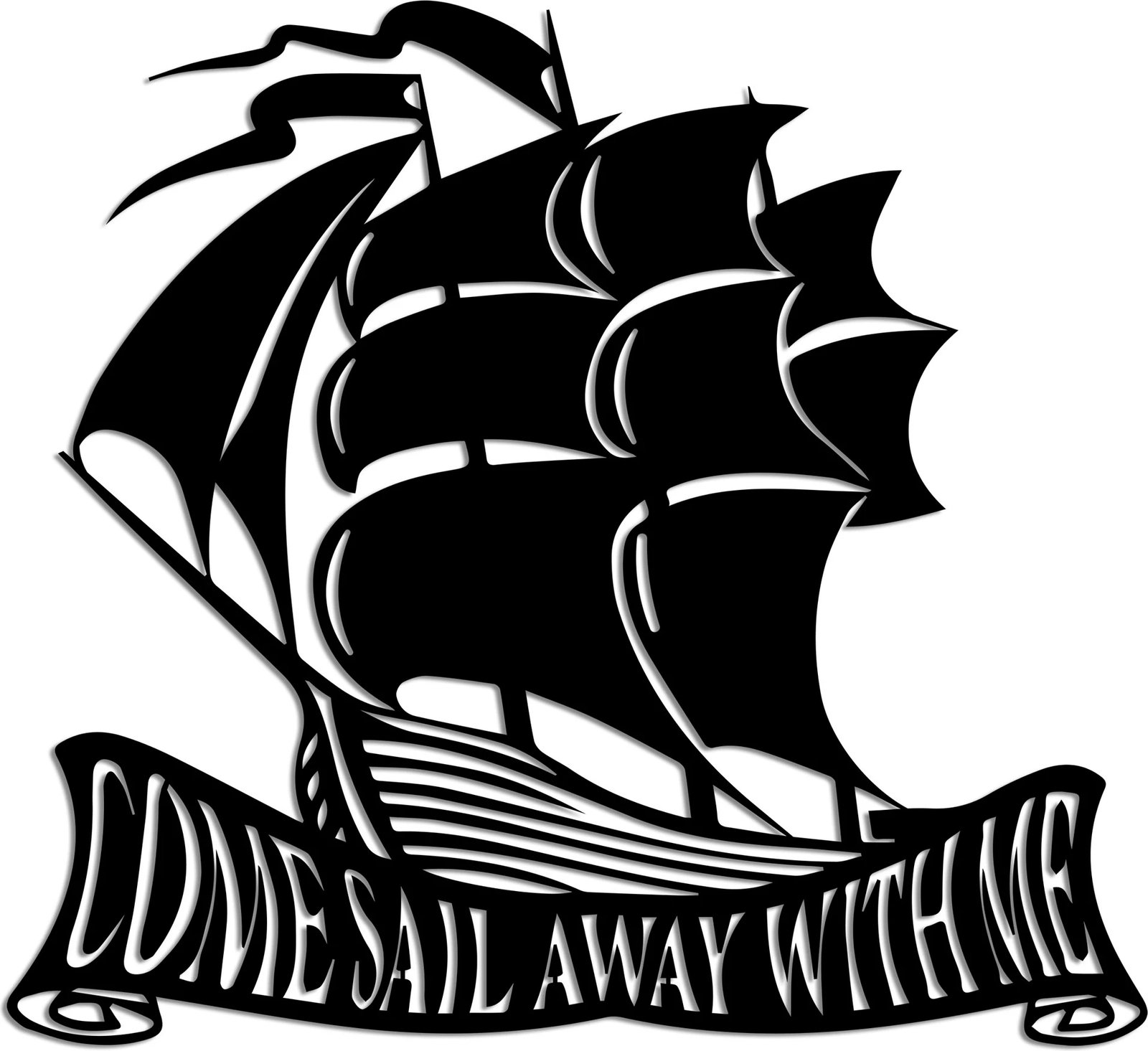 Aksesor dekorativ metalik për mur, Wallity, Come Away