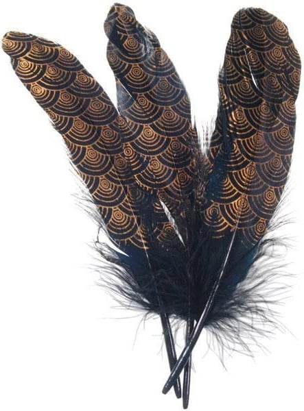 Pendë dekorative NEXT 16cm, 10 copë, ngjyrë zezë-ari